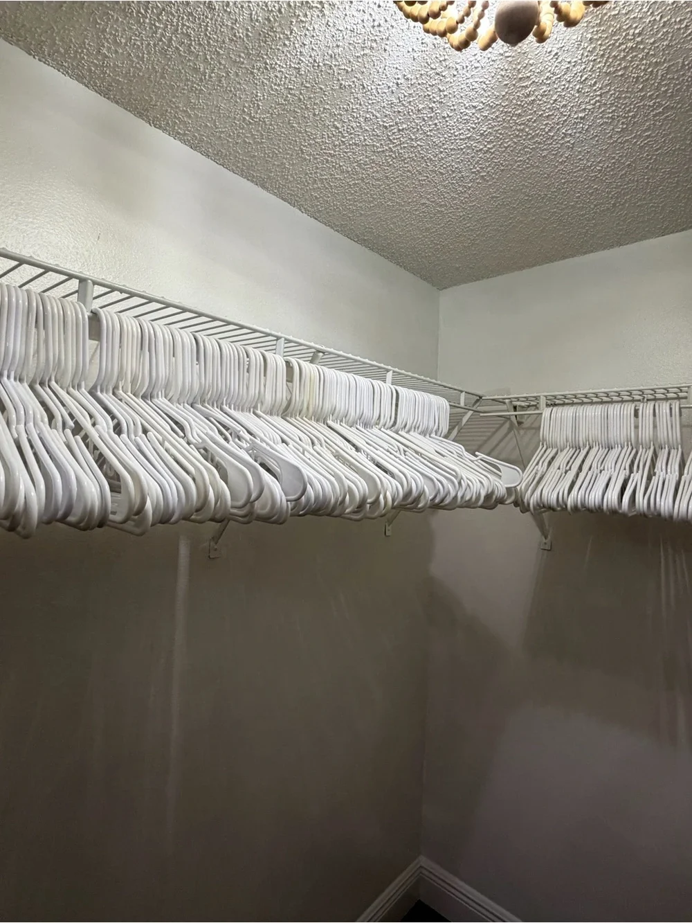 White Plastic Clothing Hangers - Set of 20